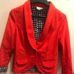 Boden knit red blazer